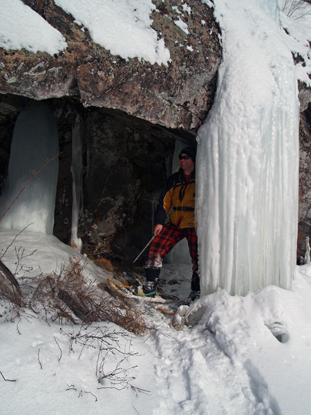 Ice Fall on Fork Lake